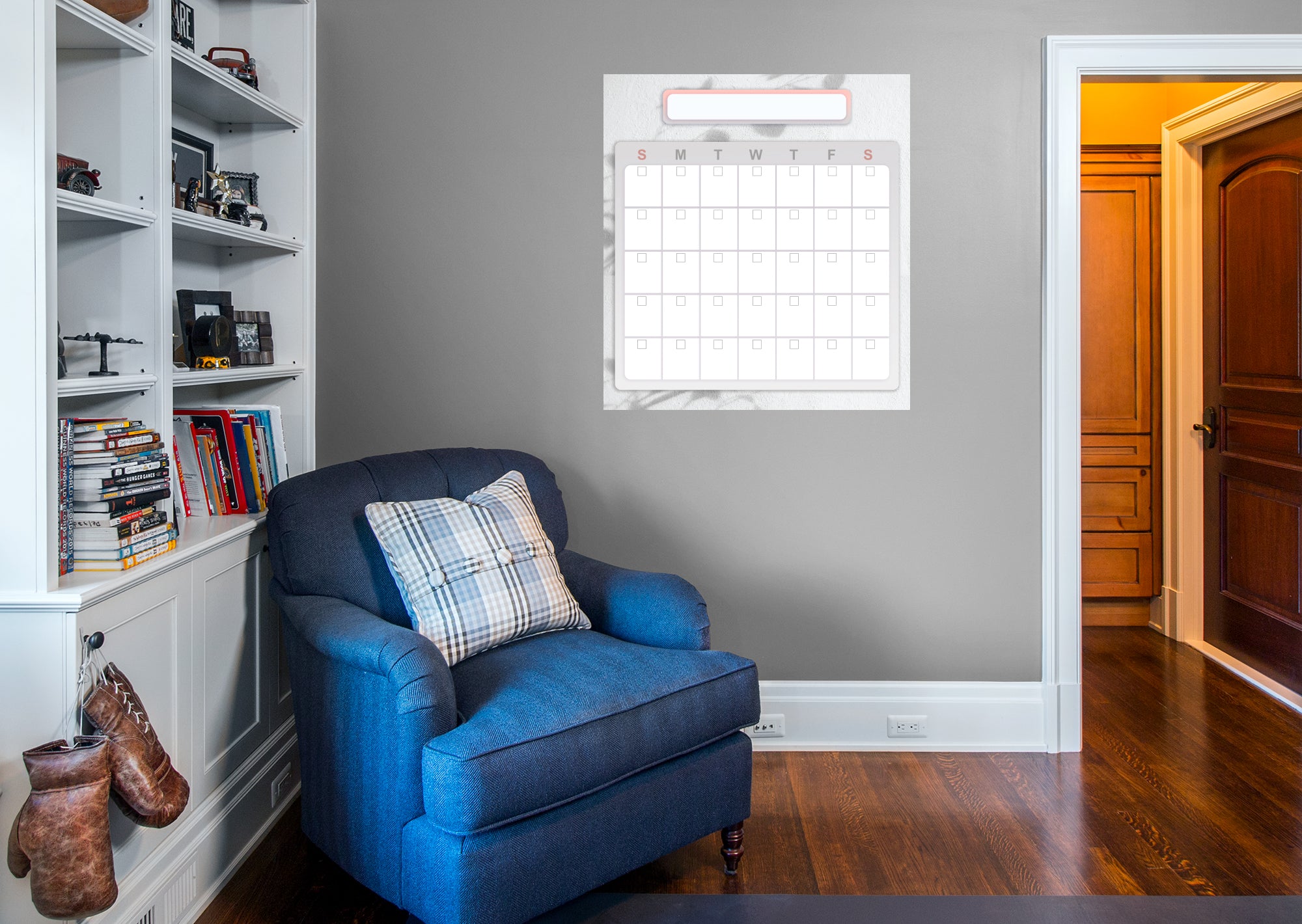 Grey Calanders Calendars: Grey Shadows One Month Calendar Dry Erase - Removable Adhes ...