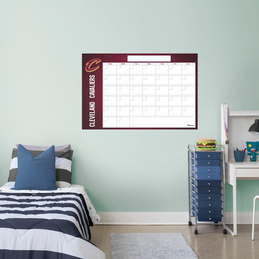 Cleveland Cavaliers: Dry Erase Calendar - Officially Licensed NBA Removable Adhesive Decal