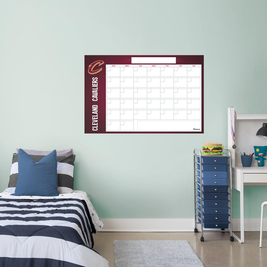 Cleveland Cavaliers - Dry Erase Calendar - Official NBA - Reusable Vinyl Wall Decal #2