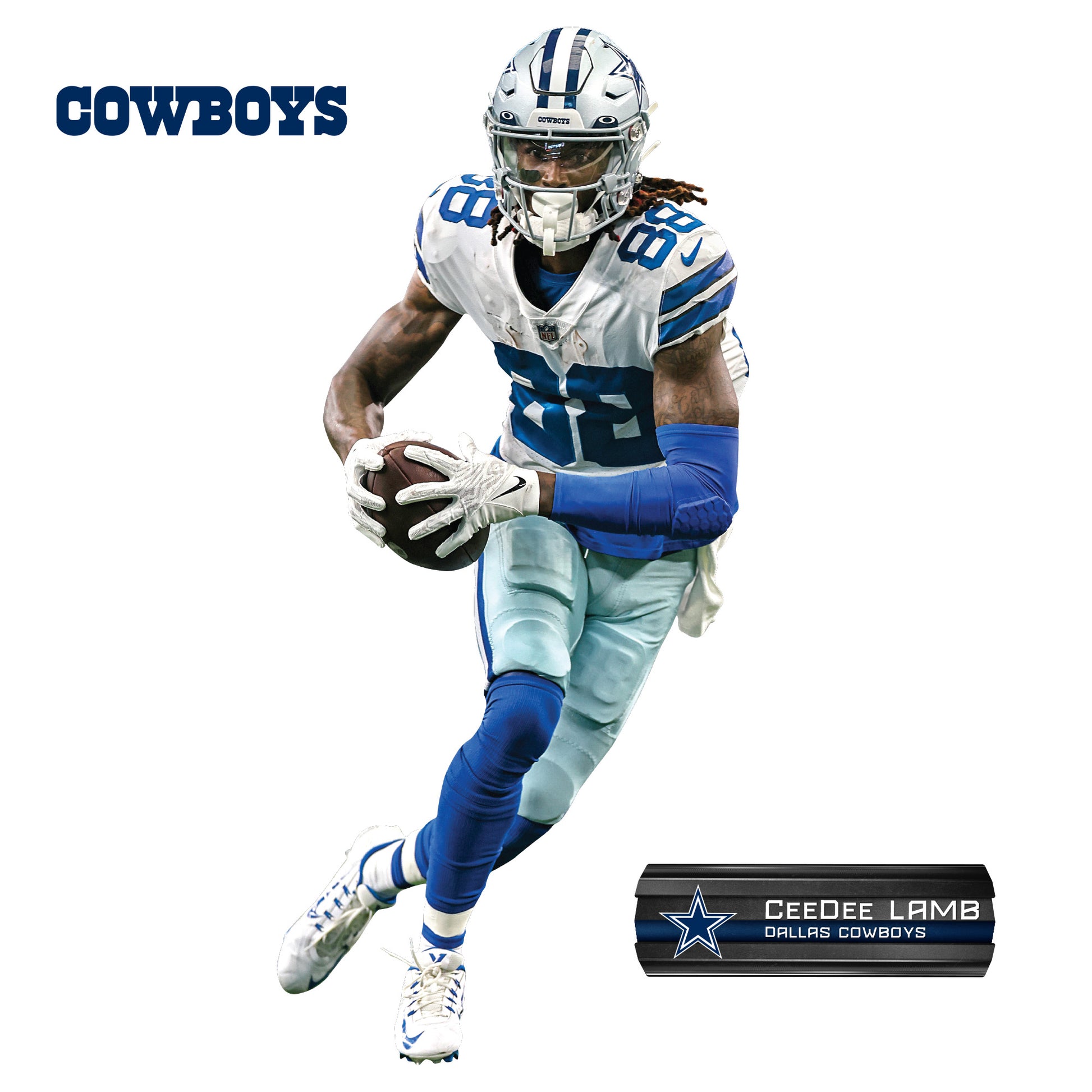 Dallas Cowboys: CeeDee Lamb 2022 - NFL Removable Adhesive Wall Decal XL