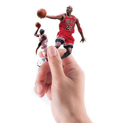 Sheet of 5 -Chicago Bulls: Michael Jordan  Combo MINIS        - Officially Licensed NBA Removable    Adhesive Decal
