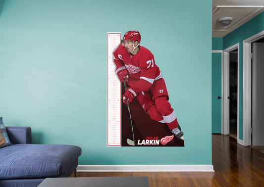 Detroit Red Wings: Dylan Larkin 2021 Growth Chart        - Officially Licensed NHL Removable Wall   Adhesive Decal