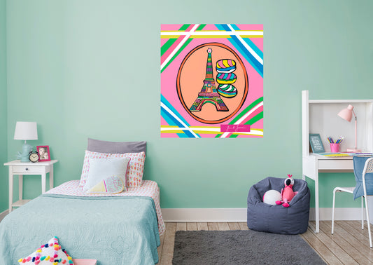 Dream Big Art:  Macarons Mural        - Officially Licensed Juan de Lascurain Removable Wall   Adhesive Decal