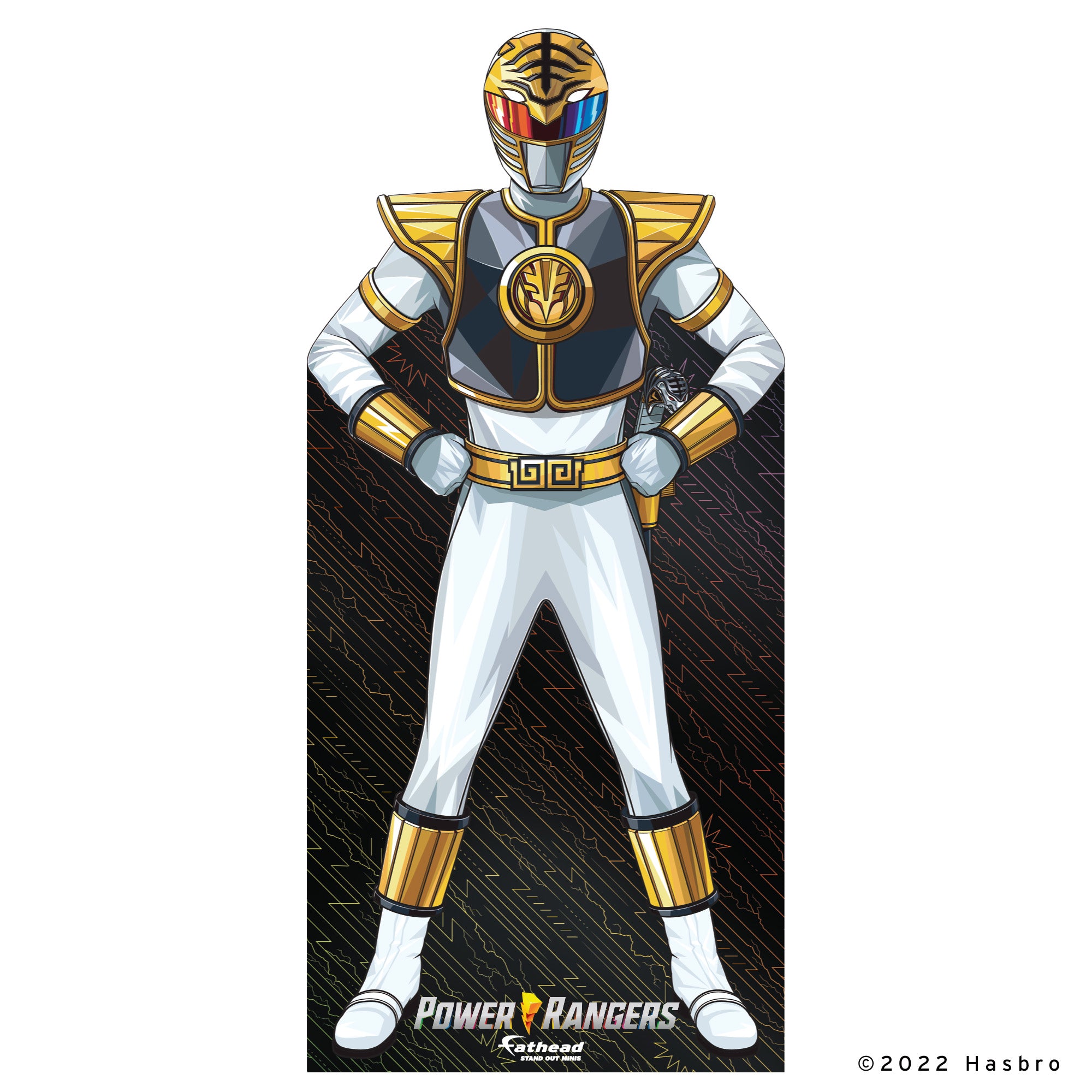 White Ranger - Power Rangers - Mini Stand Out - Official Hasbro - Card ...