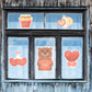 Valentine's Day: Sweets Window Clings - Removable Window Static Decal