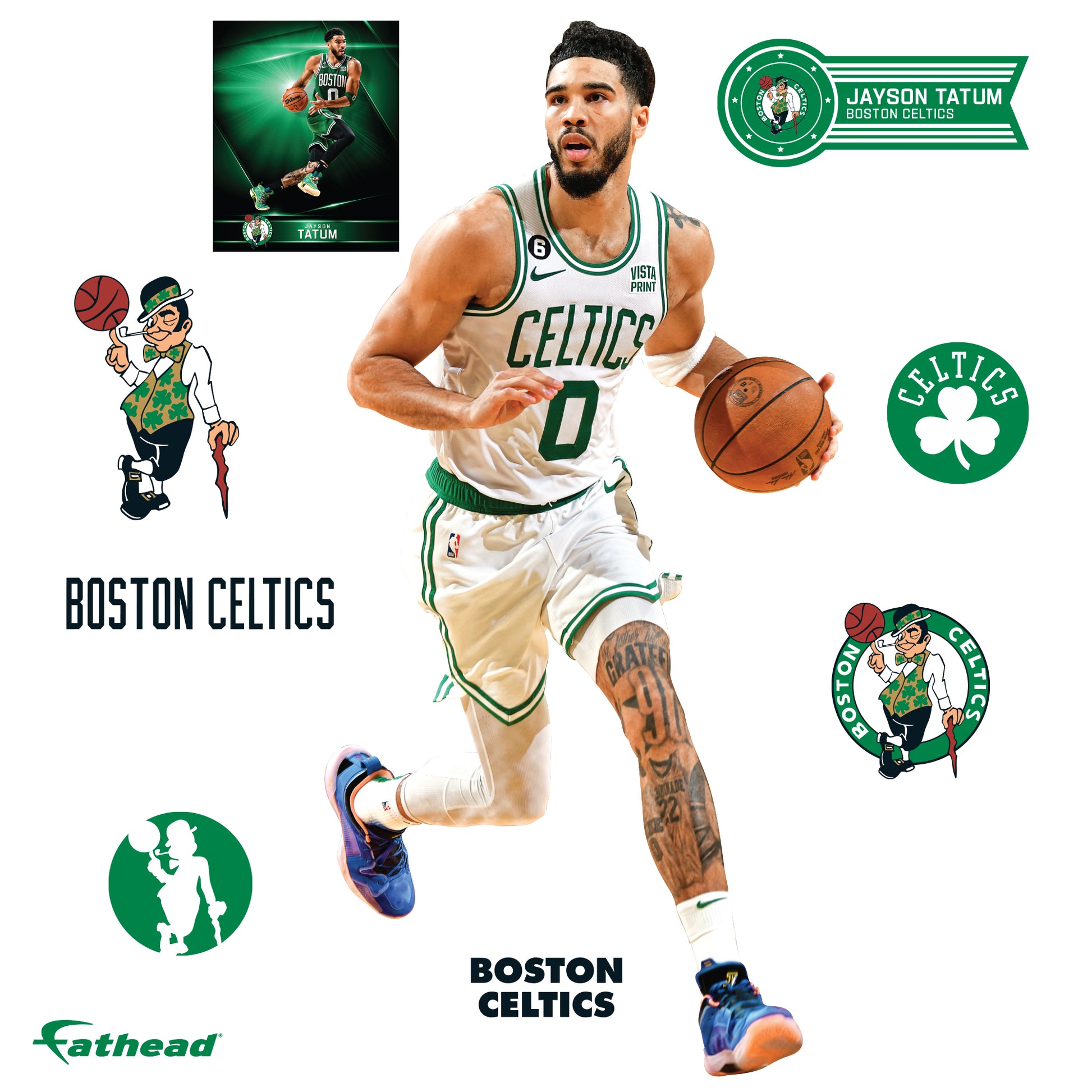 Jayson Tatum - Officially Licensed NBA Removable Wall Decal – Fathead