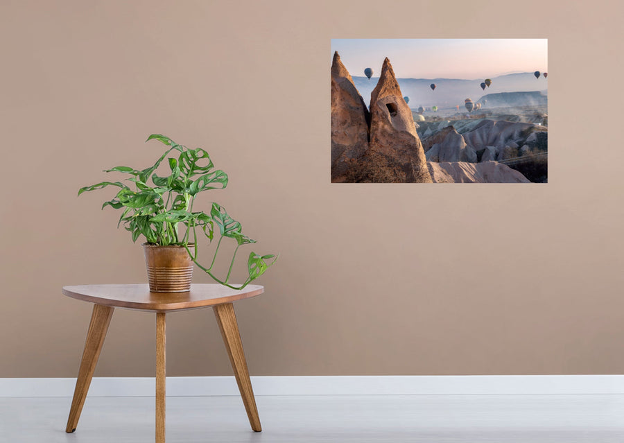 Popular Landmarks: Capadoccia Realistic Poster - Removable Adhesive Decal