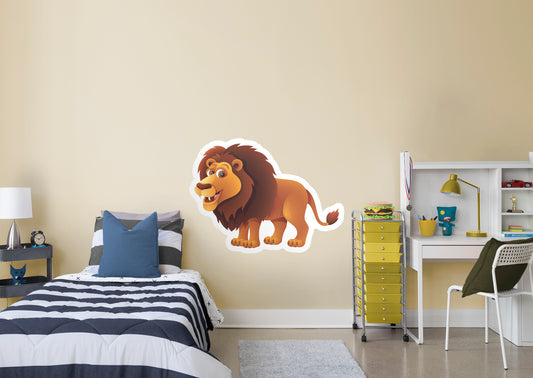 Jungle:  Lion Icon        -   Removable     Adhesive Decal