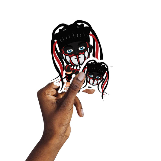 Sheet of 5 -Finn Balor Minis        - Officially Licensed WWE Removable     Adhesive Decal