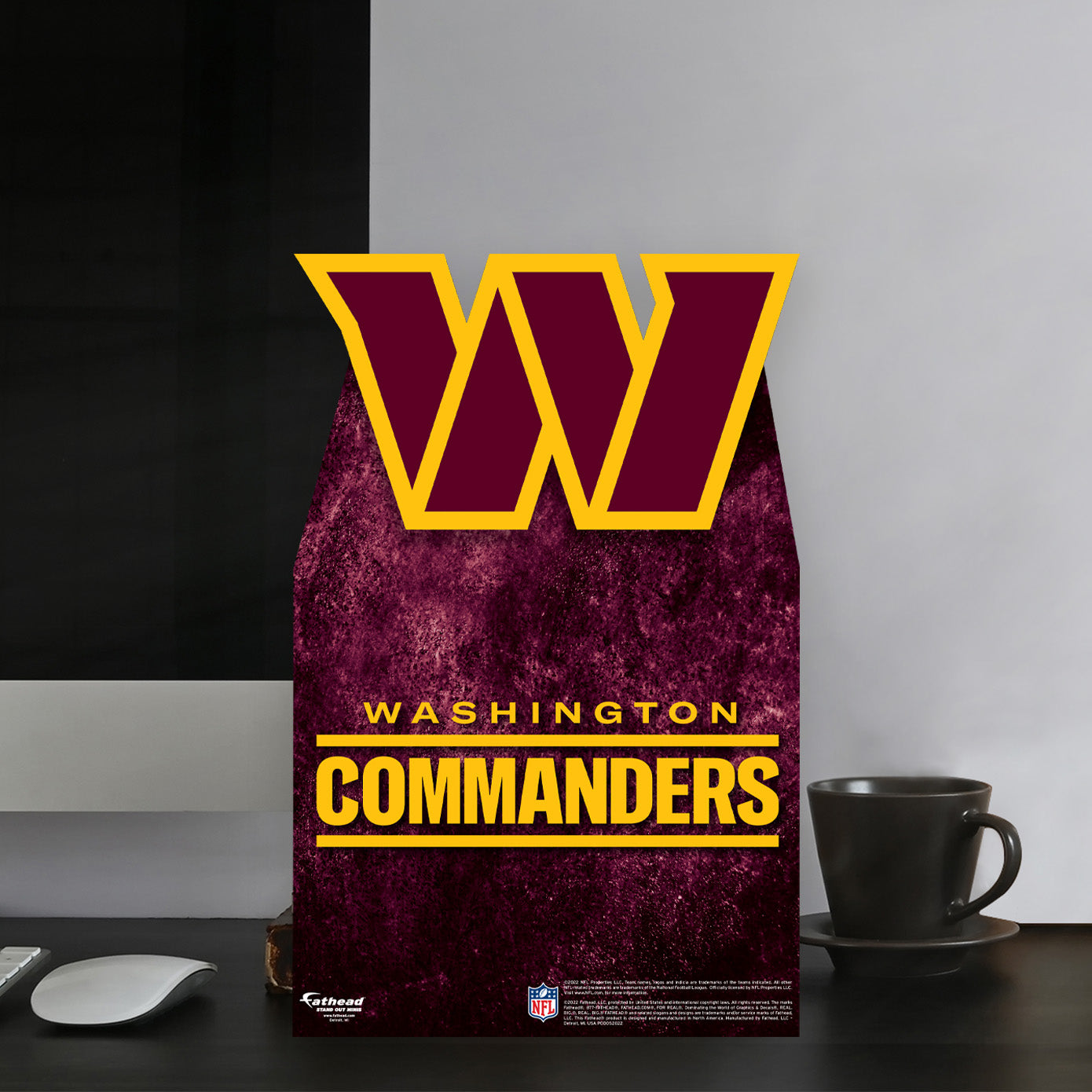 Washington Commanders:  2022 Logo  Mini   Cardstock Cutout  - Officially Licensed NFL    Stand Out