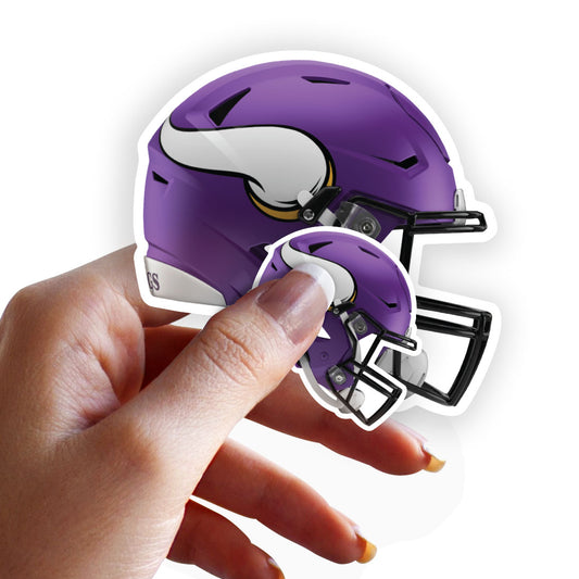 Minnesota Vikings:  2022 Helmet Minis        - Officially Licensed NFL Removable     Adhesive Decal