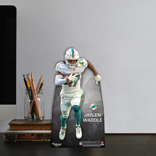 Miami Dolphins: Jaylen Waddle Mini Cardstock Cutout - Officially Licensed NFL Stand Out