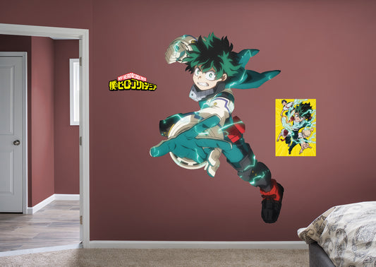 My Hero Academia: DEKU RealBig        - Officially Licensed Funimation Removable     Adhesive Decal