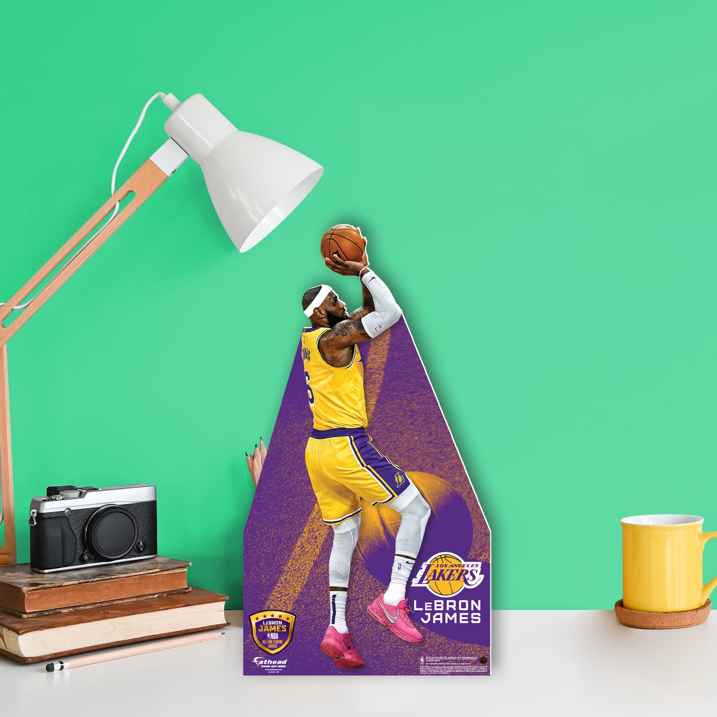 Los Angeles Lakers: LeBron James All-Time Scoring Leader Shot Mini Cardstock Cutout - Officially Licensed NBA Stand Out
