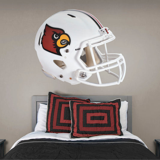 U of Louisville: Louisville Cardinals Helmet        - Officially Licensed NCAA Removable     Adhesive Decal
