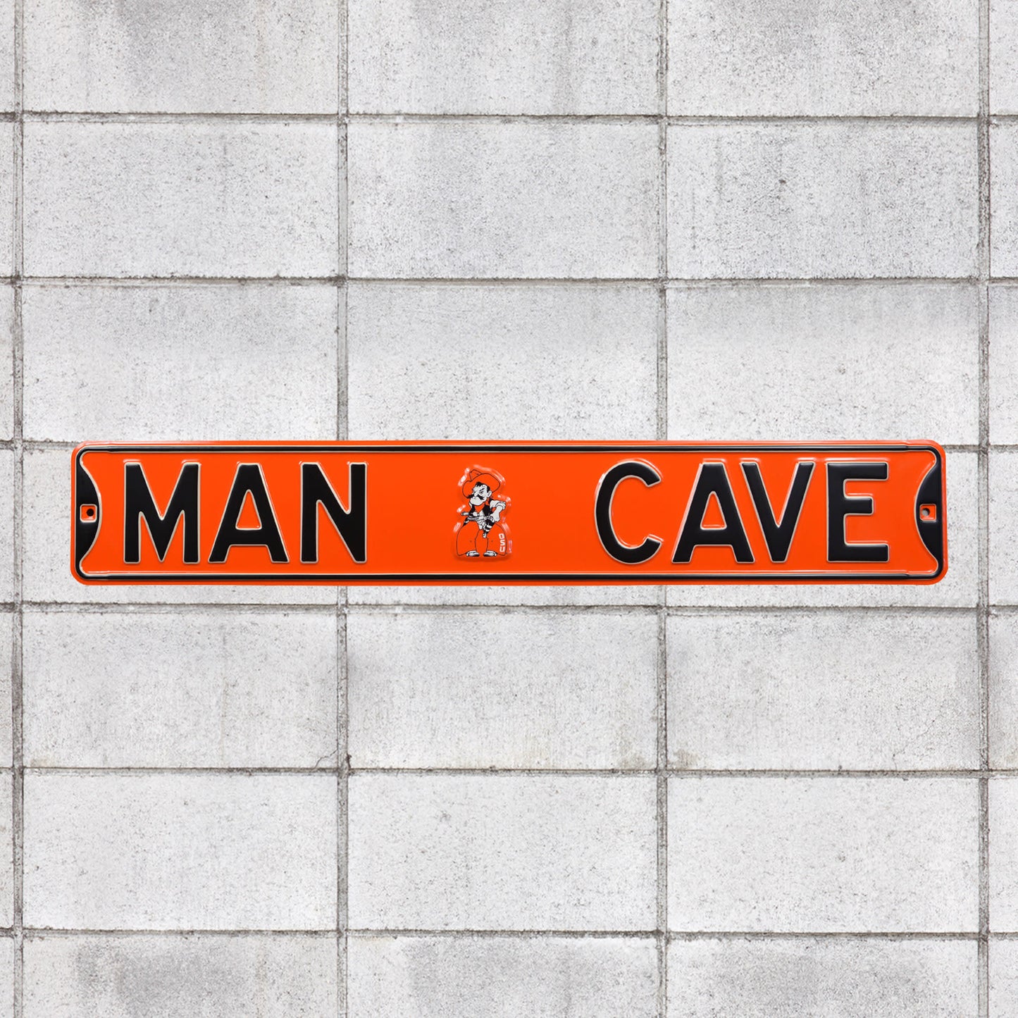 Oklahoma State Cowboys: Man Cave - Officially Licensed Metal Street Sign