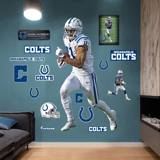 Indianapolis Colts: Michael Pittman Jr. 2022        - Officially Licensed NFL Removable     Adhesive Decal