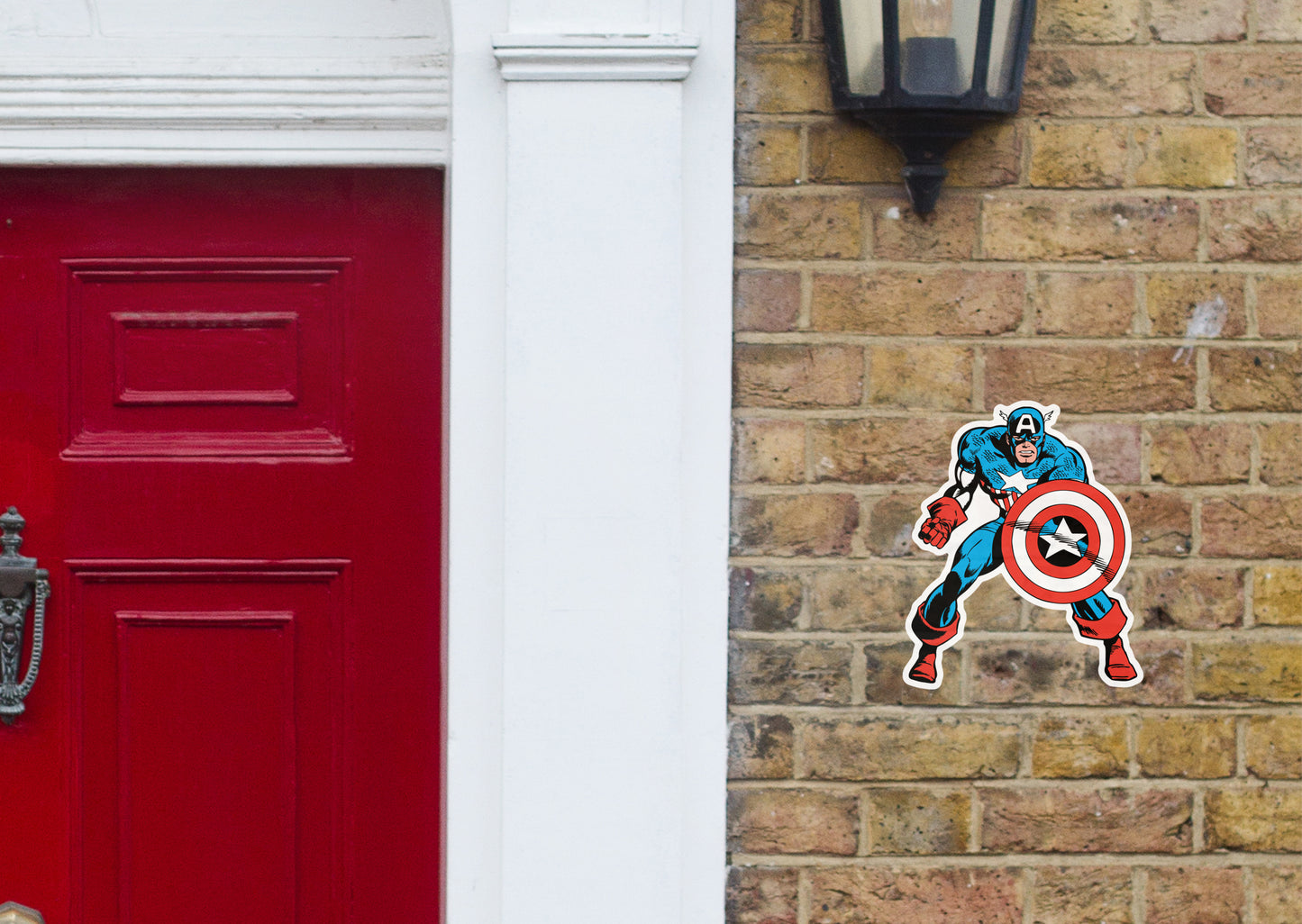 Captain America: Captain America Retro Posing        - Officially Licensed Marvel    Outdoor Graphic