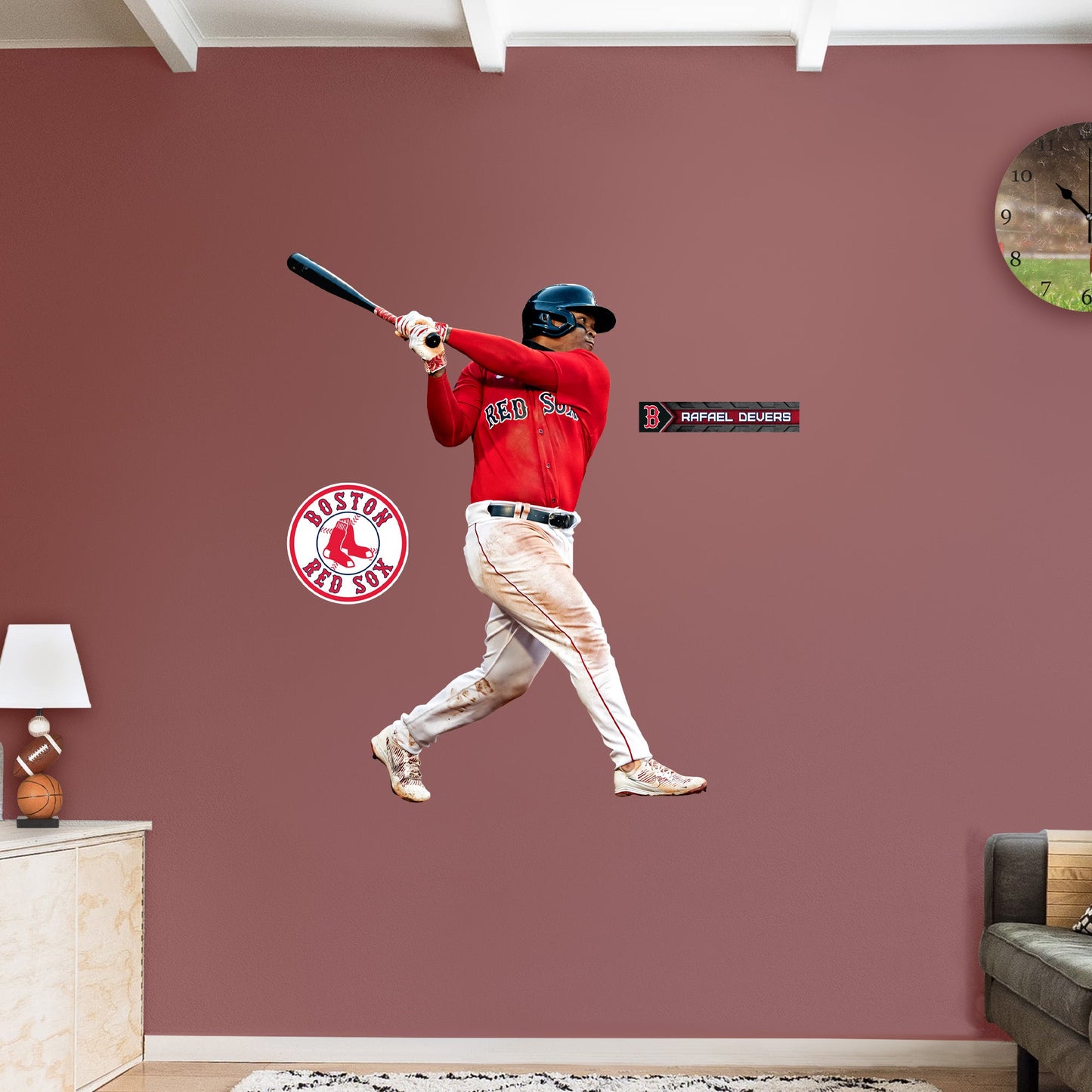 Boston Red Sox: Rafael Devers - Officially Licensed MLB Removable Adhesive Decal
