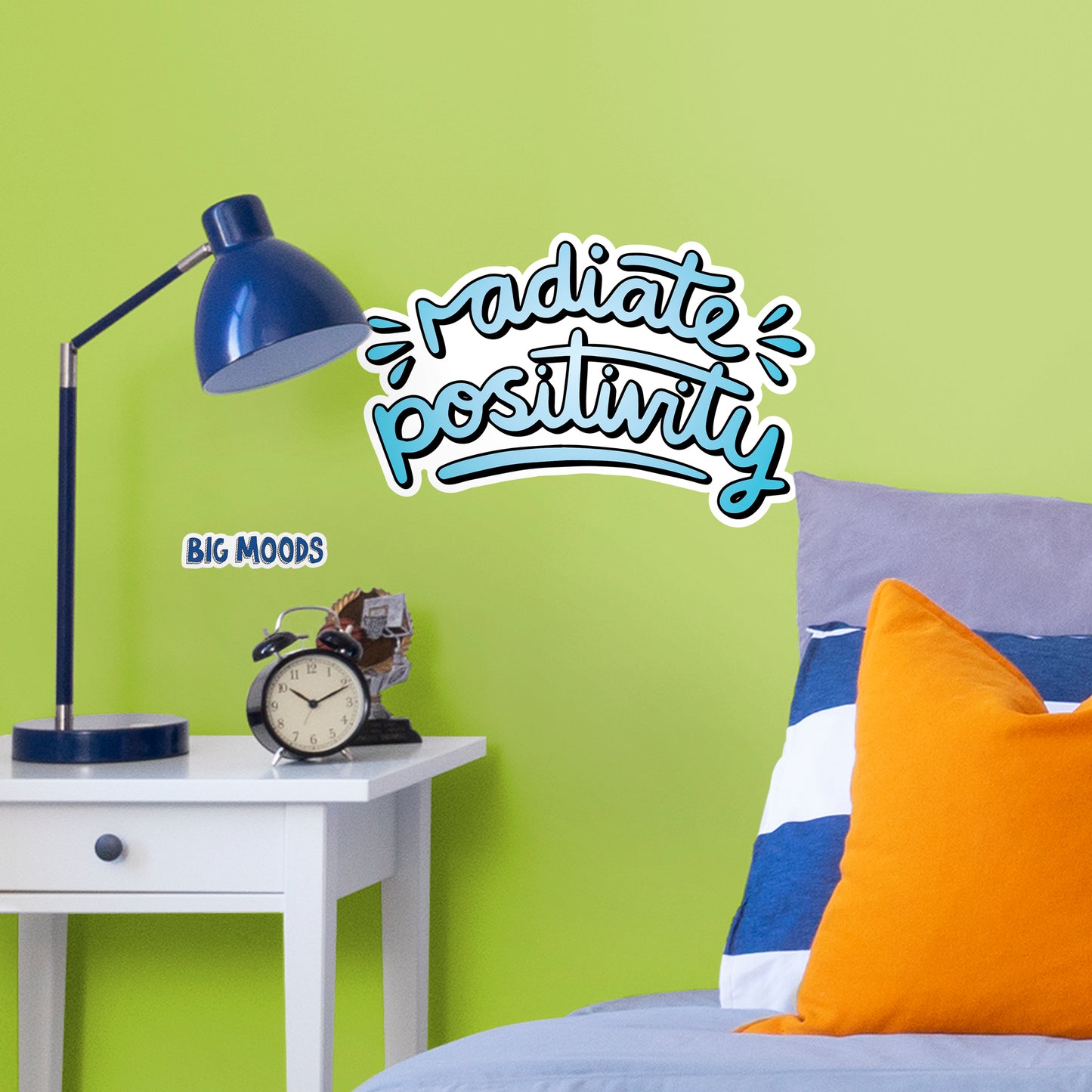 Radiate Positivity (Blue)        - Officially Licensed Big Moods Removable     Adhesive Decal