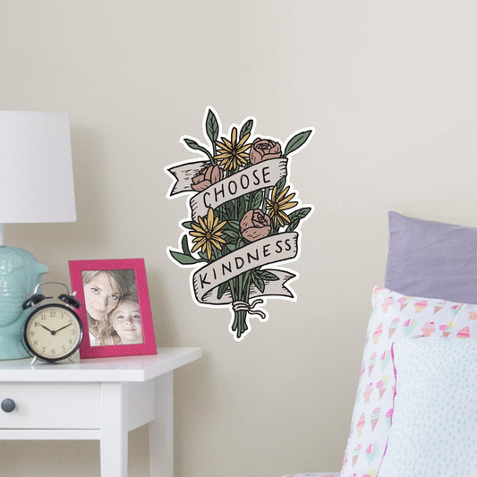 Choose Kindness Bouquet        - Officially Licensed Big Moods Removable     Adhesive Decal