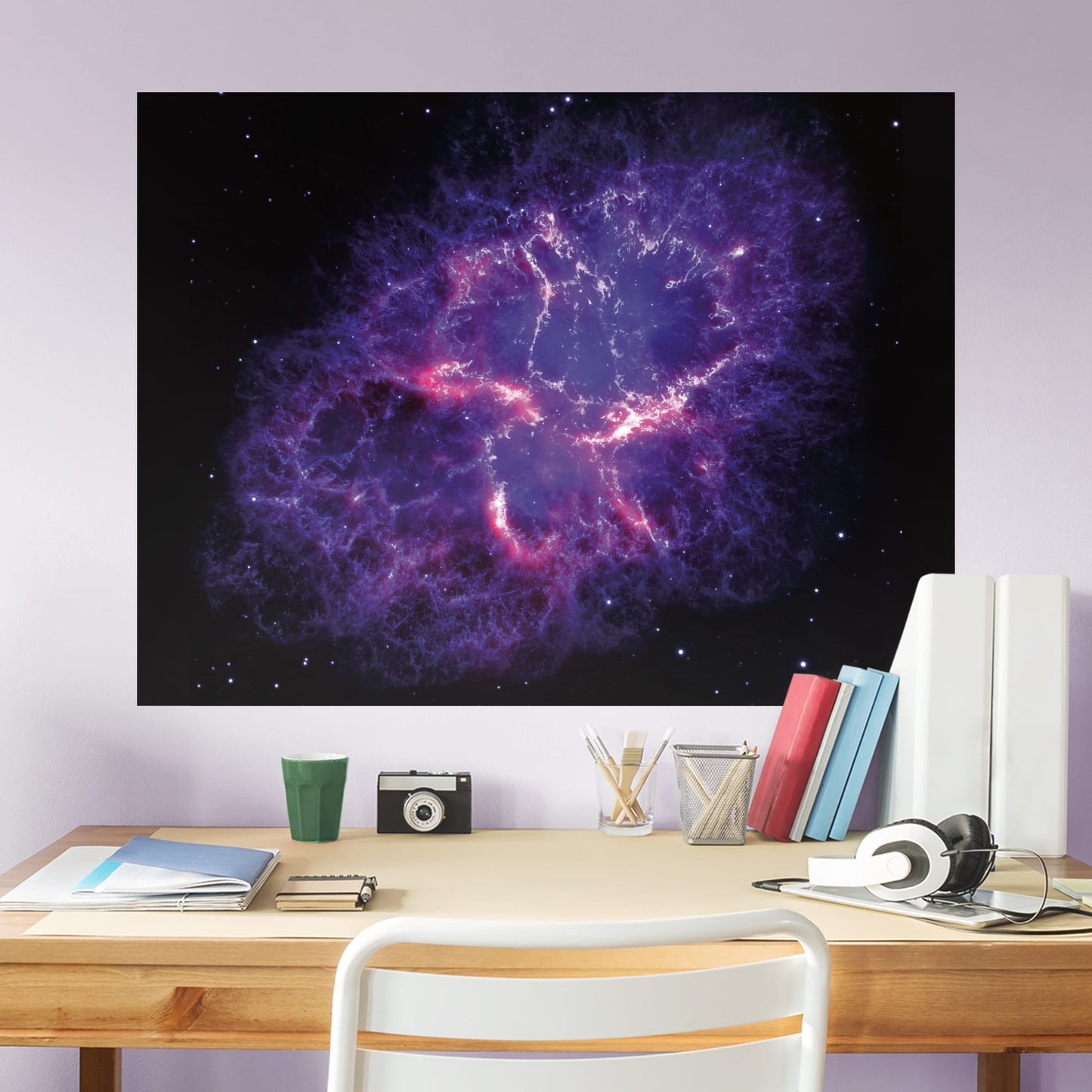 Hubble Crab Nebula Mural        - Officially Licensed NASA Removable Wall   Adhesive Decal