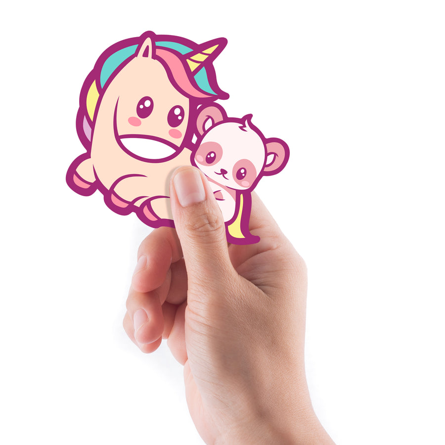 Sheet of 5 -Mythical Creatures: Unicorn Minis Part Four        -   Removable    Adhesive Decal