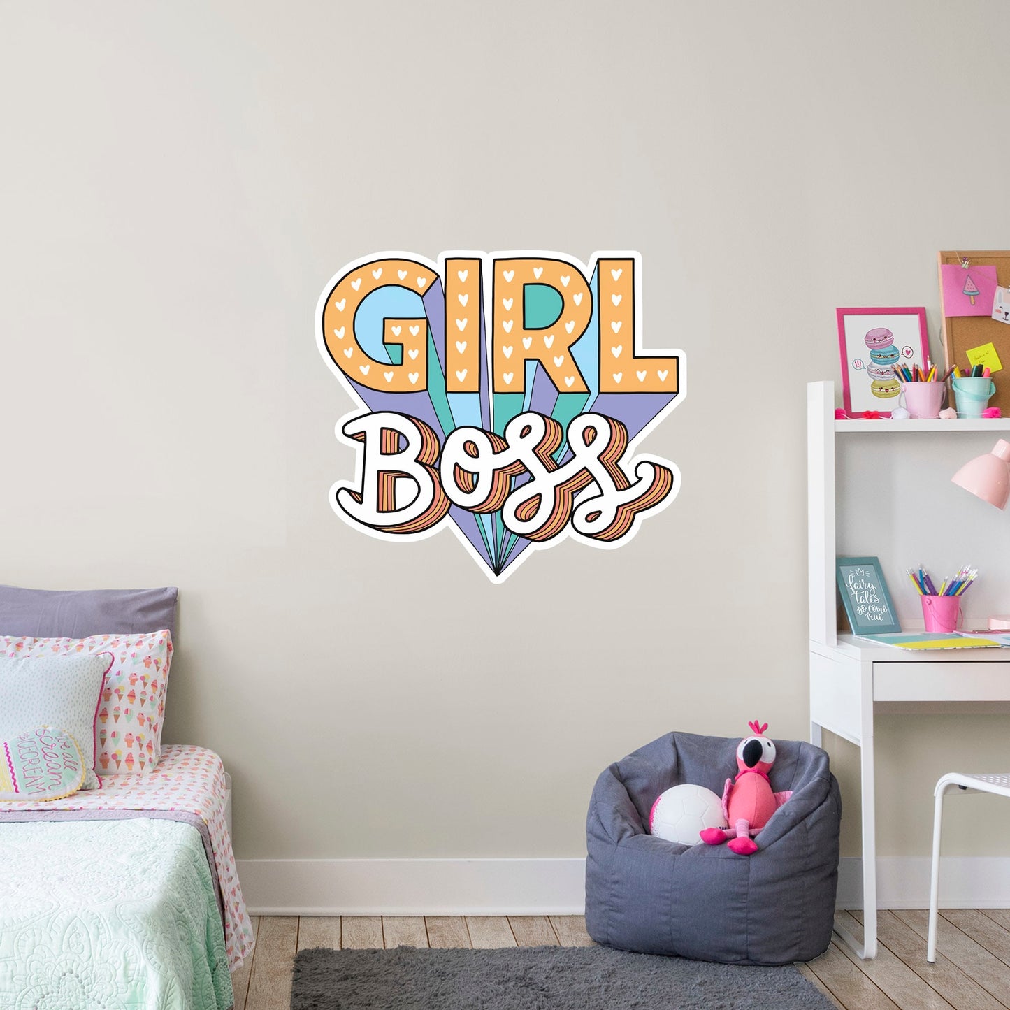 Girl Boss        - Officially Licensed Big Moods Removable     Adhesive Decal