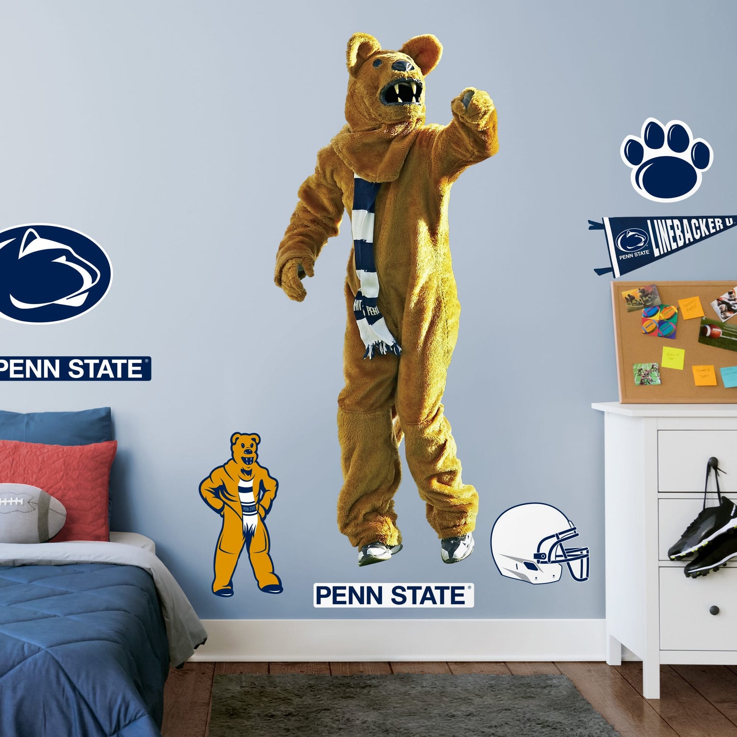 Life-Size Mascot + 2 Decals (32"W x 77"H)