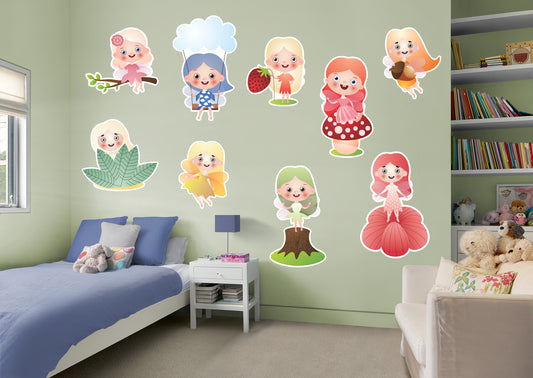Nursery:  Little Fairies Collection        -   Removable Wall   Adhesive Decal
