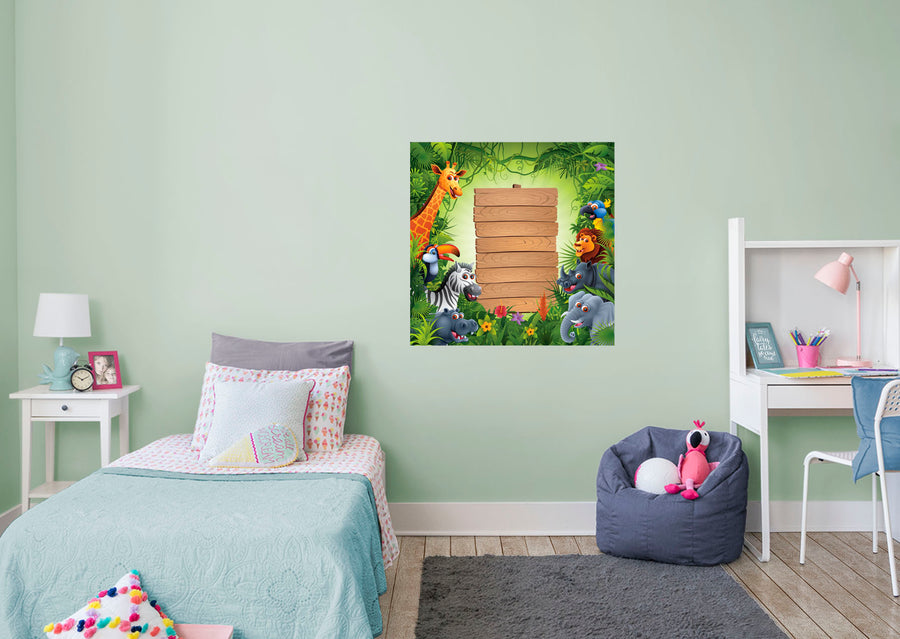Jungle:  Together Dry Erase        -   Removable Wall   Adhesive Decal