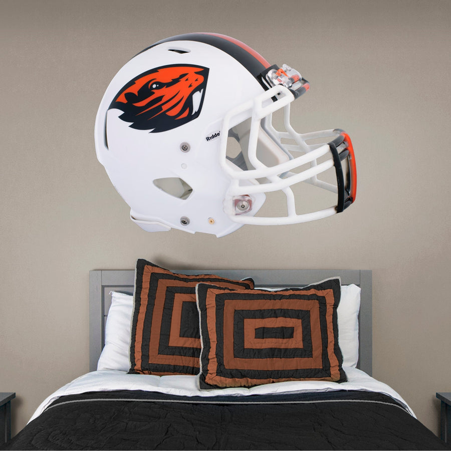 Oregon State Beavers - RealBig White Helmet Collection - Official NCAA - Reusable Vinyl Wall Decals