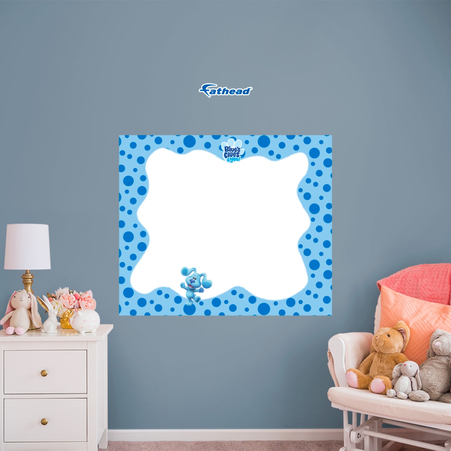 Blue's Clues: Blue Dry Erase - Officially Licensed Nickelodeon Removable Adhesive Decal