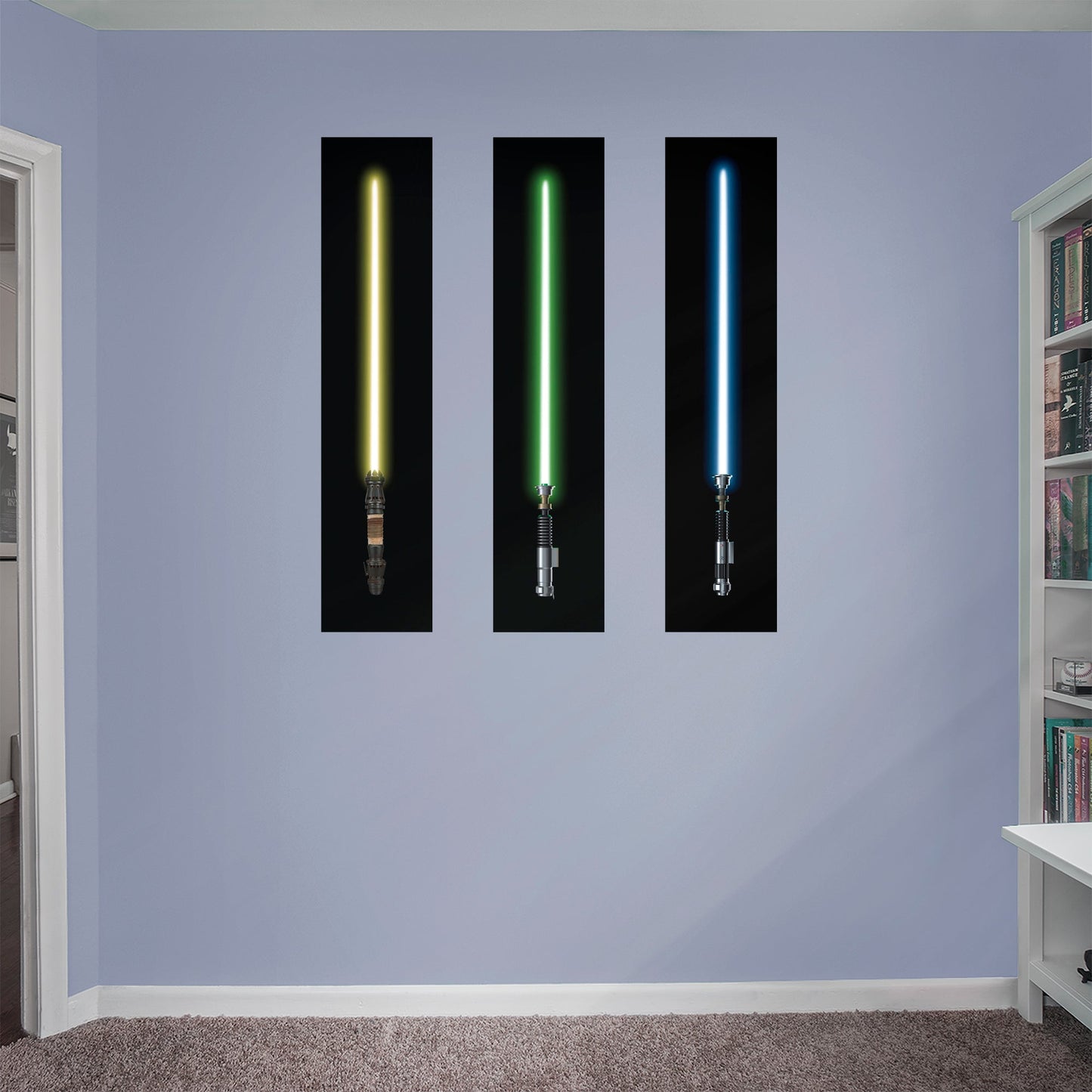 Jedi Lightsaber Mural        - Officially Licensed Star Wars Removable Wall   Adhesive Decal