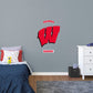 Wisconsin Badgers: State of Wisconsin Logo - Officially Licensed NCAA Removable Adhesive Decal