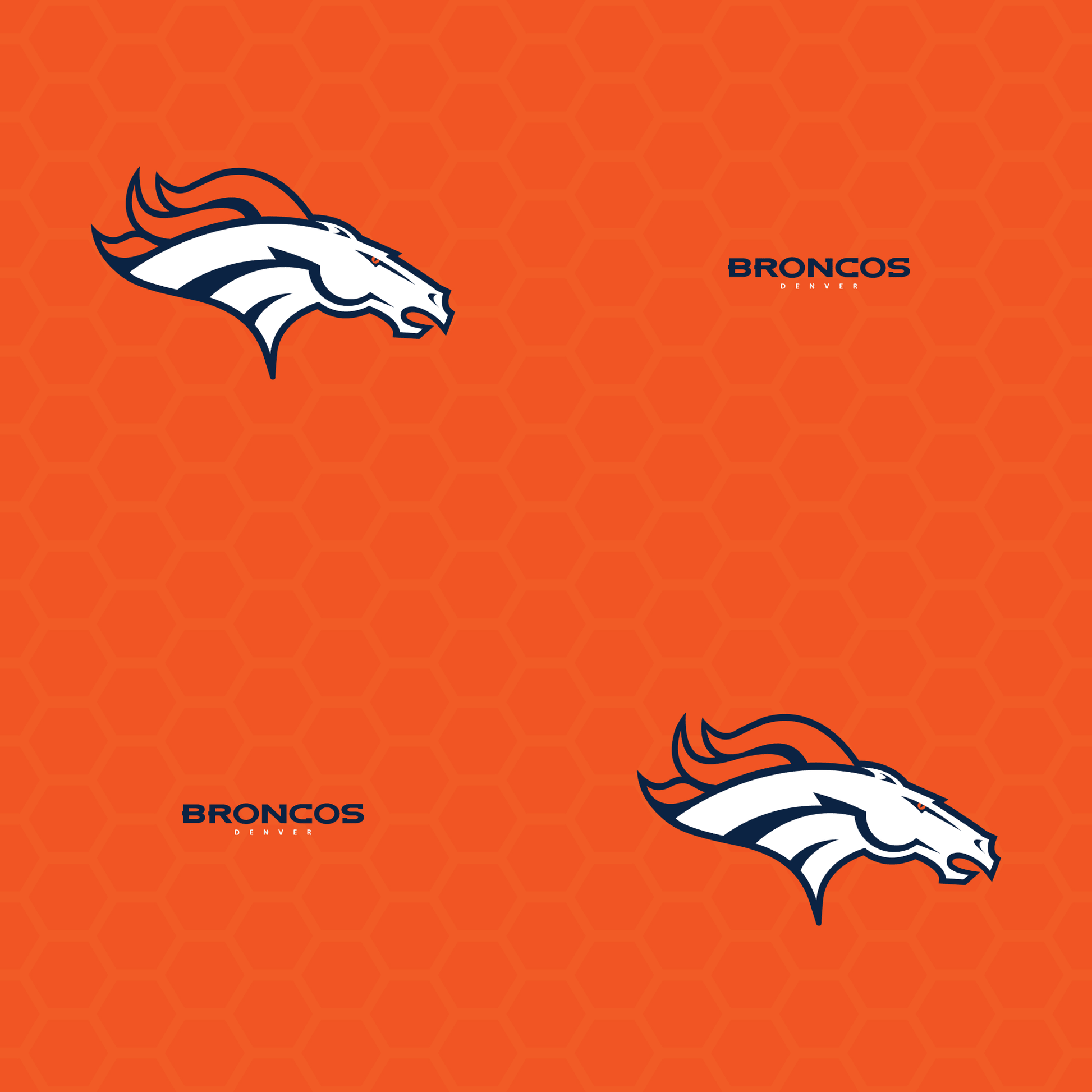 Denver Broncos: Logo Removable Wallpaper