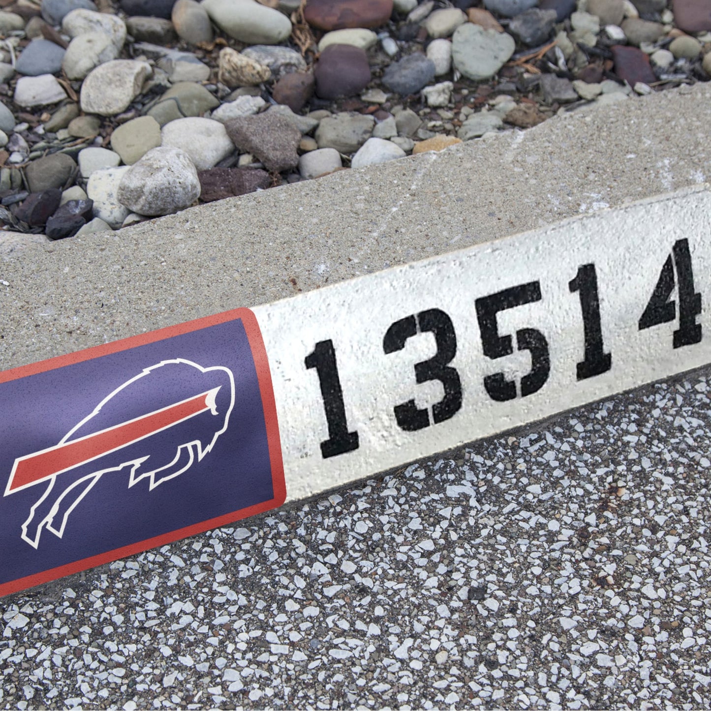 Buffalo Bills:  Alumigraphic Address Block Logo        - Officially Licensed NFL    Outdoor Graphic