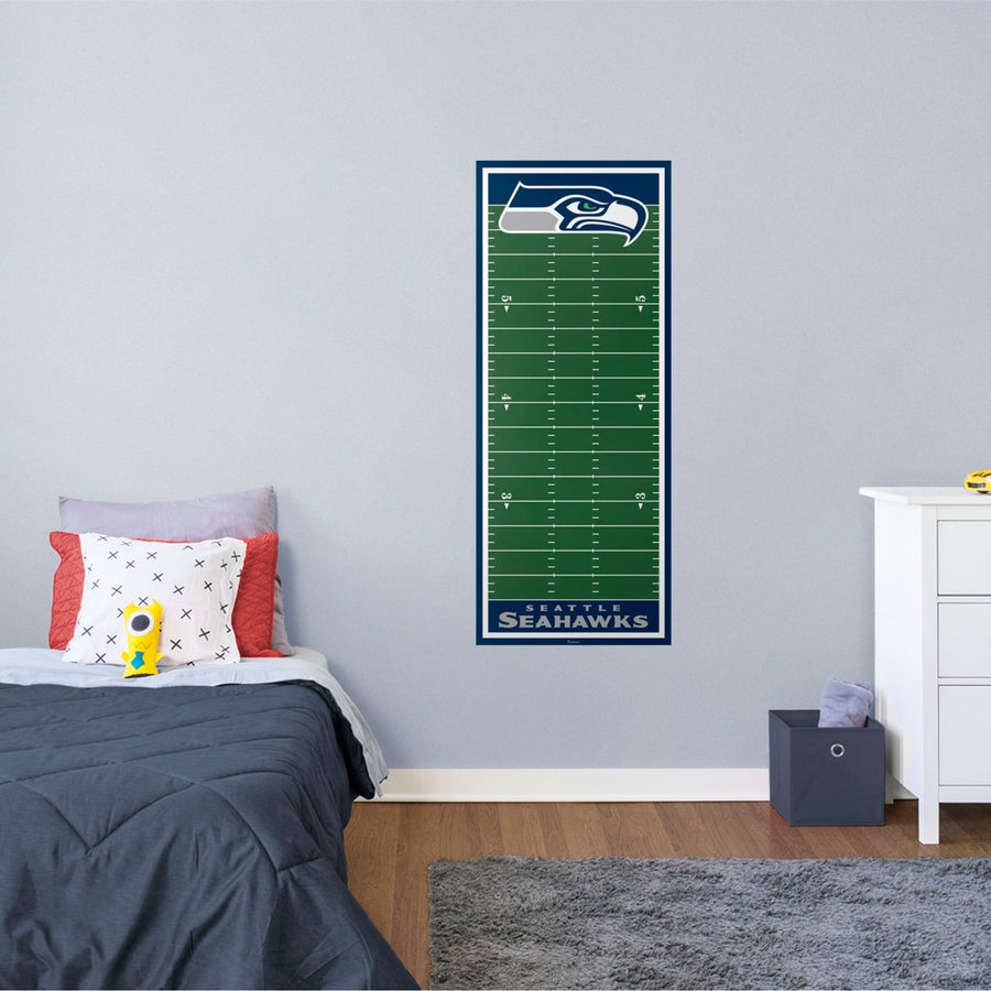 Seattle Seahawks - Growth Chart - Official NFL - Reusable Vinyl Wall Decal