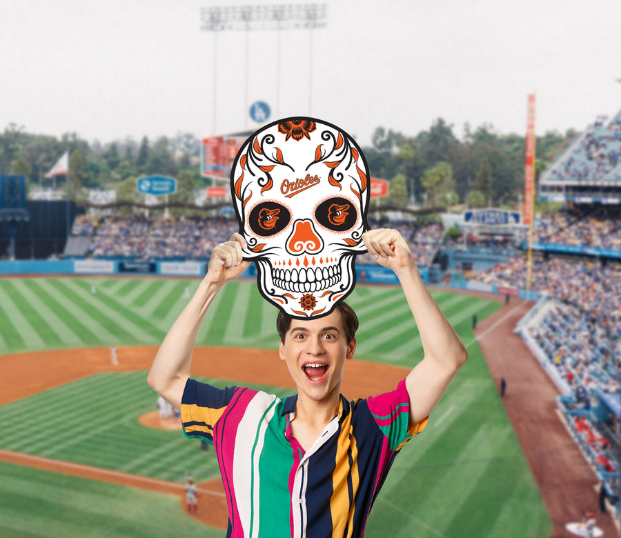 Skull Logo - Big Head - Official MLB - Baltimore Orioles - Foam Core Cutout