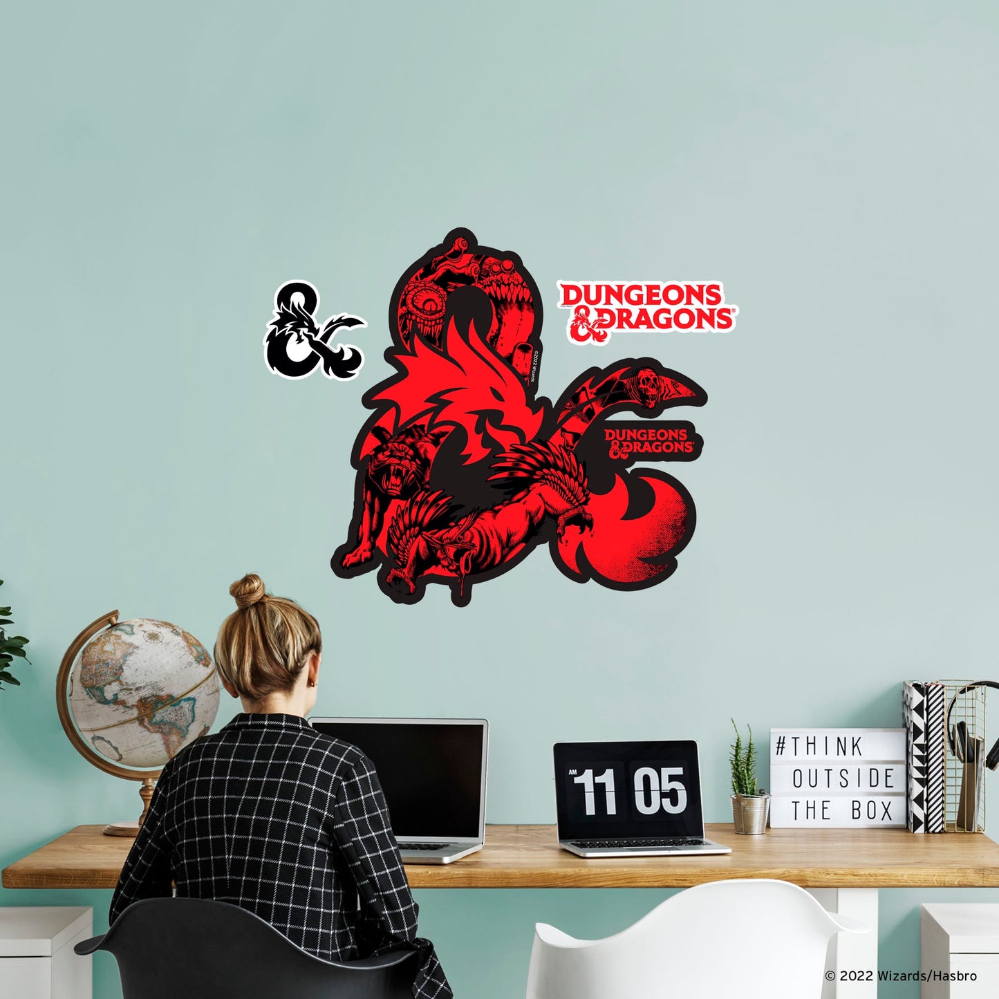 Dungeons & Dragons: Monster Ampersand Icon - Officially Licensed Hasbro Removable Adhesive Decal