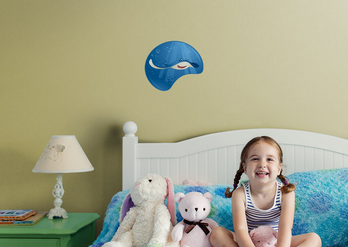 Nursery:  Stingray Icon        -   Removable Wall   Adhesive Decal