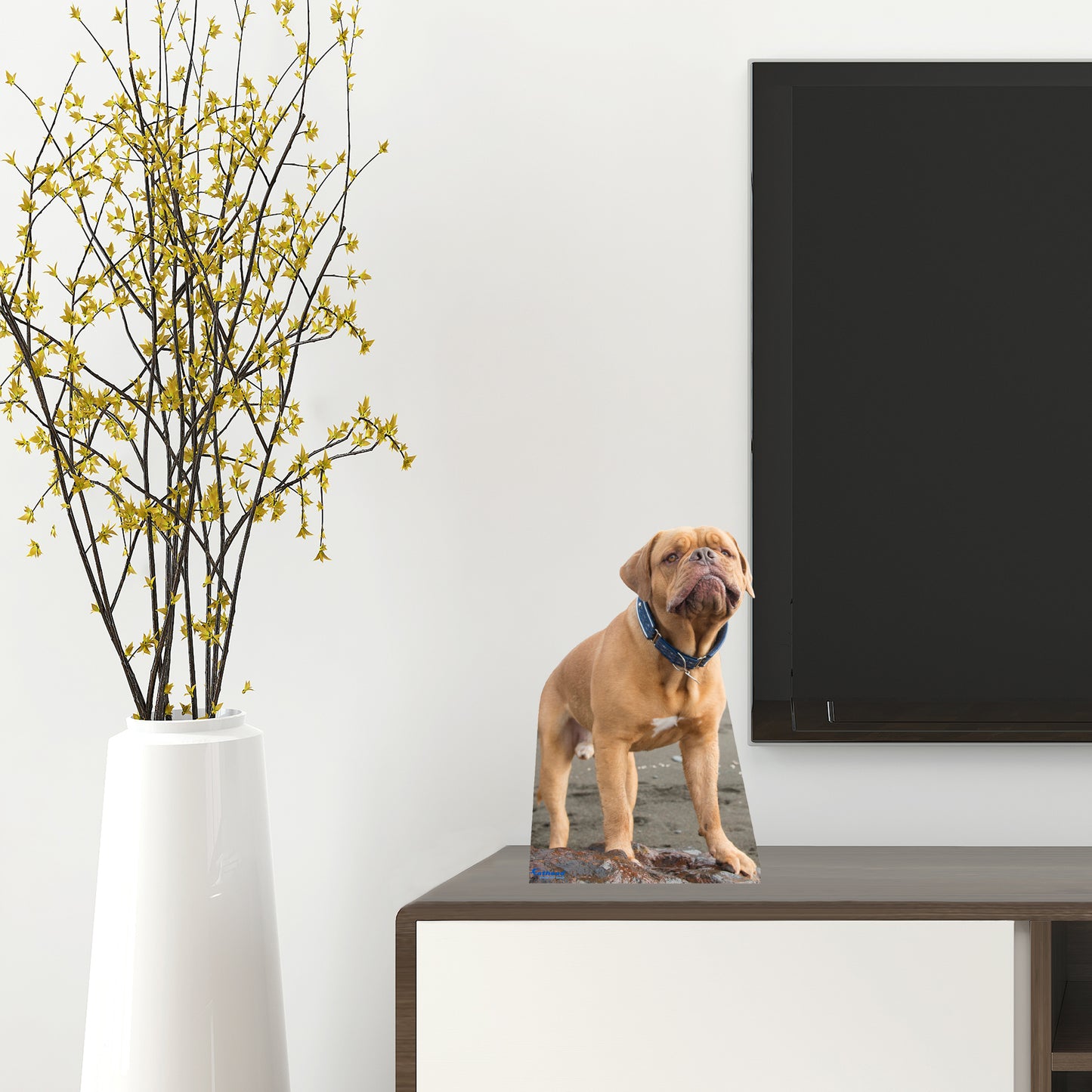 Animals:  French Mastiff  Mini   Cardstock Cutout  -      Stand Out