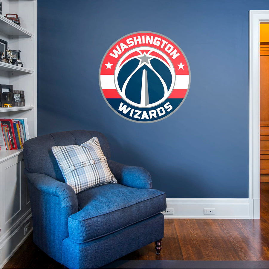 Washington Wizards - RealBig Logo Collection - Official NBA - Reusable Vinyl Wall Decals