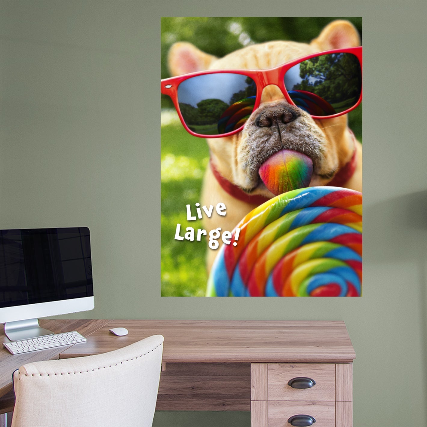 Avanti Press: Live Large Mural - Removable Adhesive Decal