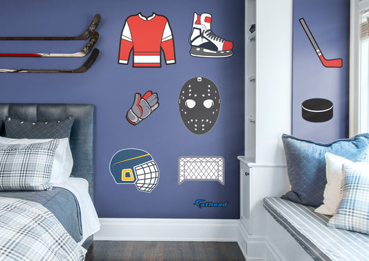 Sports Hockey Collection  -  Removable Wall Decal