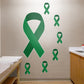 Giant Kidney Cancer Ribbon  + 6 Decals (24"W x 51"H)