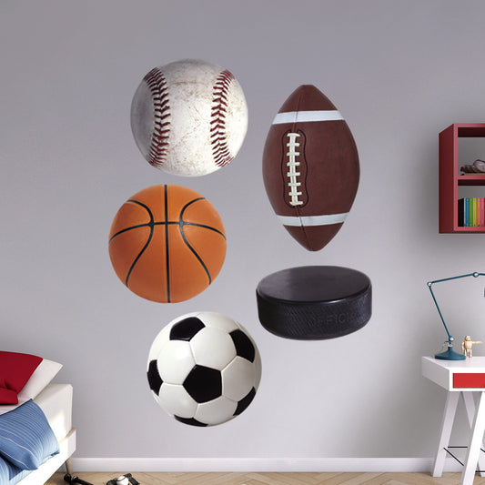 Sports:  Assorted Graphics        -   Removable     Adhesive Decal