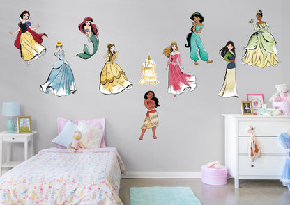 Disney Princess:  RealBig Collection        - Officially Licensed Disney Removable Wall   Adhesive Decal