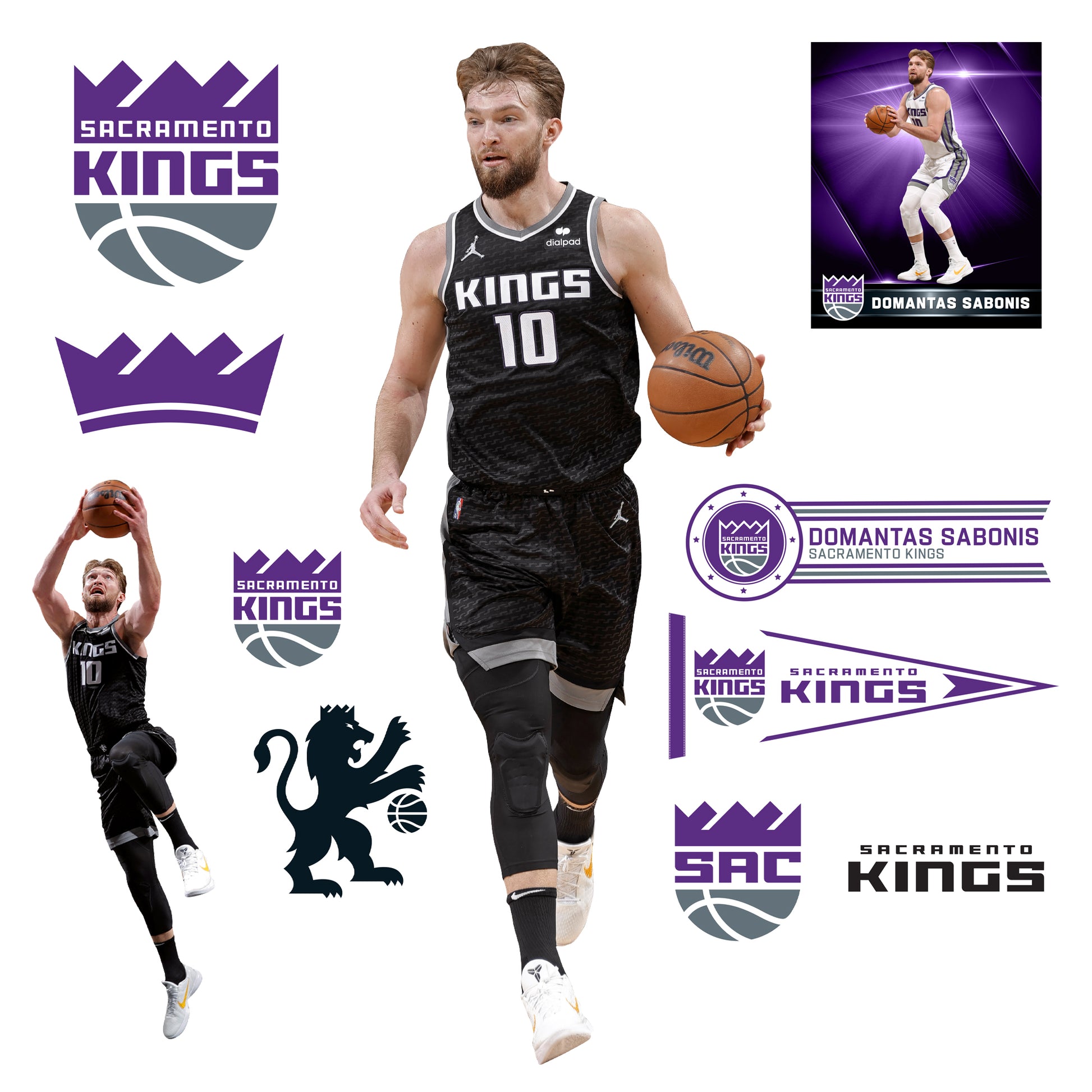  Sacramento Kings NBA Officially Licensed Sticker Vinyl