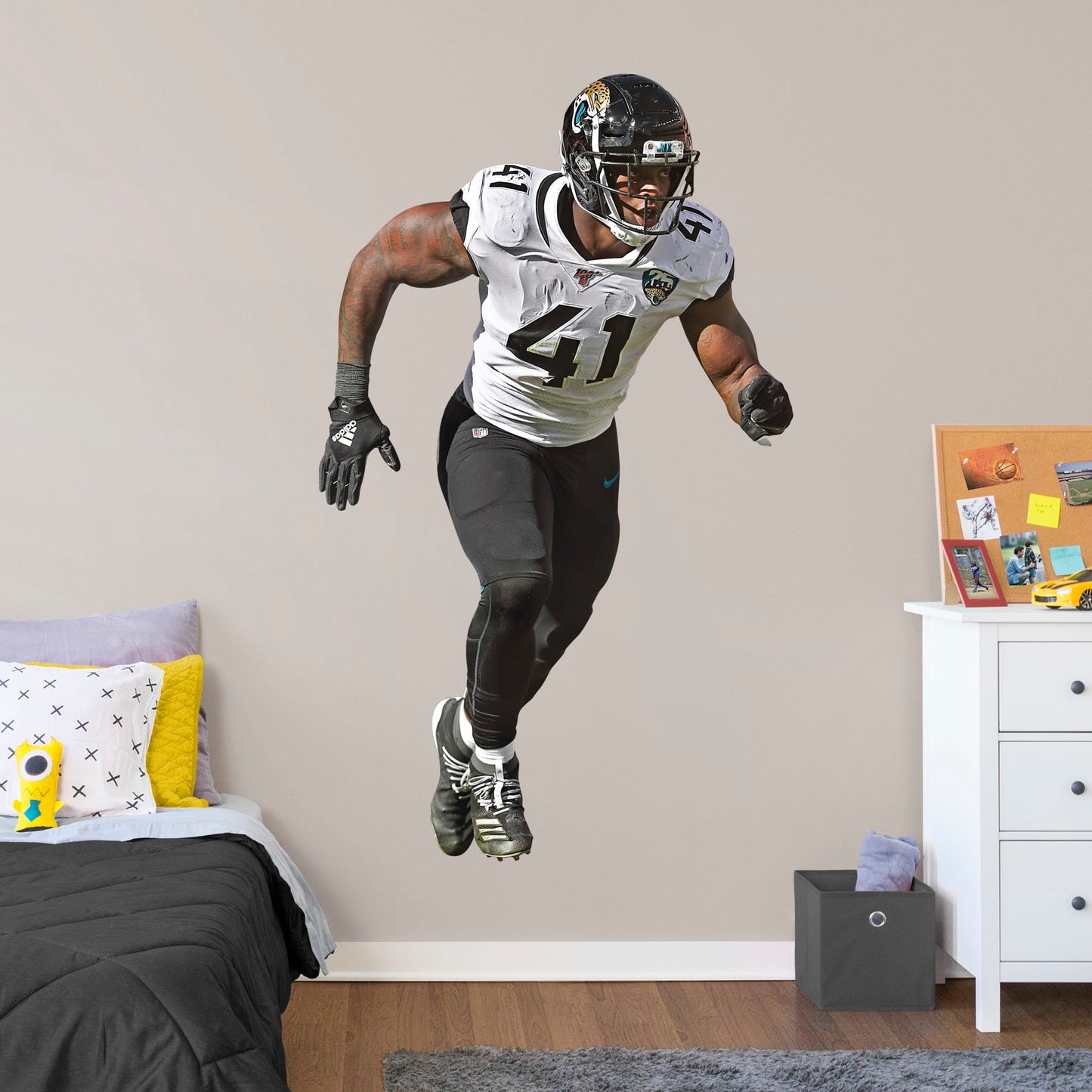 Jacksonville Jaguars: Josh Allen Rush        - Officially Licensed NFL Removable Wall   Adhesive Decal